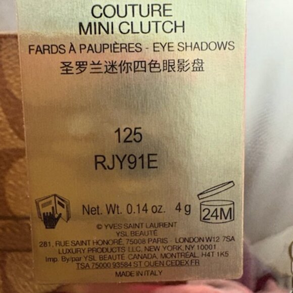 YSL Yves Saint Laurent #125 Blooming Lust Couture Mini Clutch Eyeshadow Palette - Picture 7 of 7